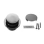 Jaclo - Toe-Control Drain Strainer with Faceplate (No Hole) - White