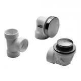 Jaclo - Toe-Control Drain Strainer With Round No Hole Faceplate Half Kit - White