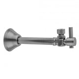Jaclo - Quarter Turn 1/2'' Copper (Sweat Fit) x 3/8'' O.D. Outlet Angle Supply Valve with Contempo Lever Handle - Satin Cooper