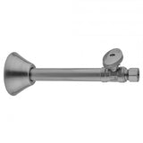 Jaclo - Quarter Turn Straight Pattern 1/2'' Copper (Sweat Fit) x 3/8'' O.D. Supply Valve with Oval Handle - Satin Cooper