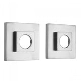 Jaclo - Brass Square Shower Curtain Rod Flanges - Satin Cooper