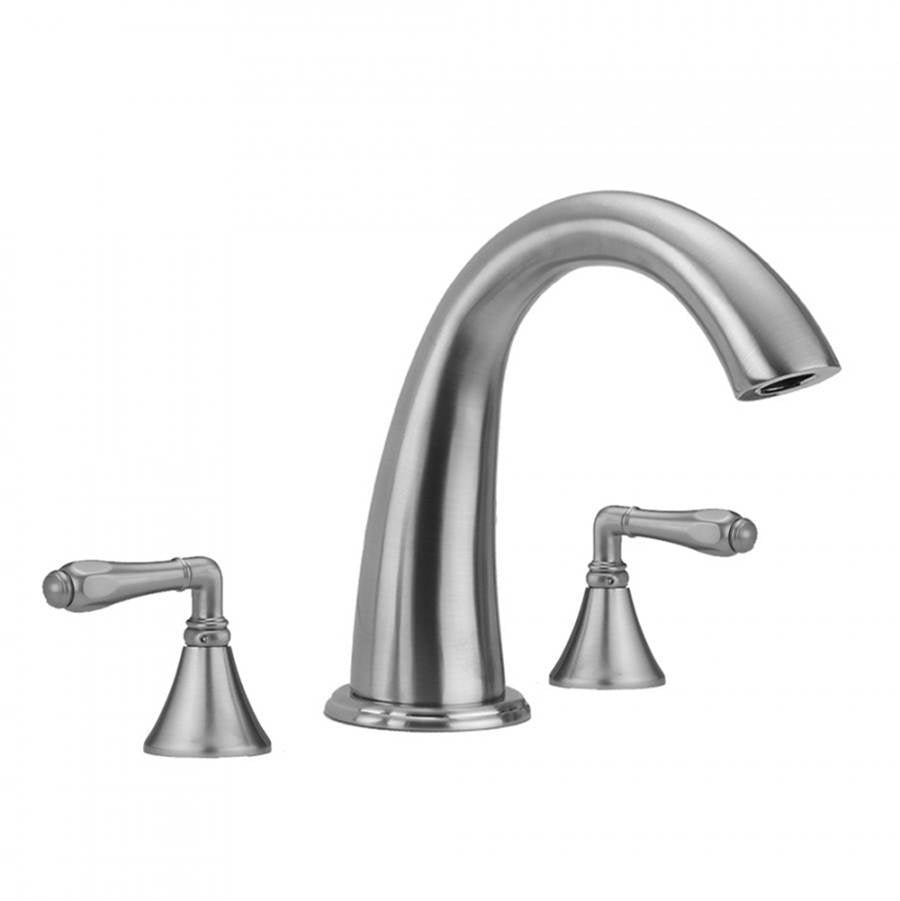 Jaclo - Cranford Roman Tub Set with Smooth Lever Handles - White