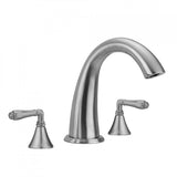 Jaclo - Cranford Roman Tub Set with Smooth Lever Handles - White