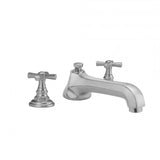 Jaclo - Westfield Roman Tub Set with Low Spout and Hex Cross Handles - Satin Cooper