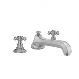 Jaclo - Westfield Roman Tub Set with Low Spout and Ball Cross Handles - Satin Cooper