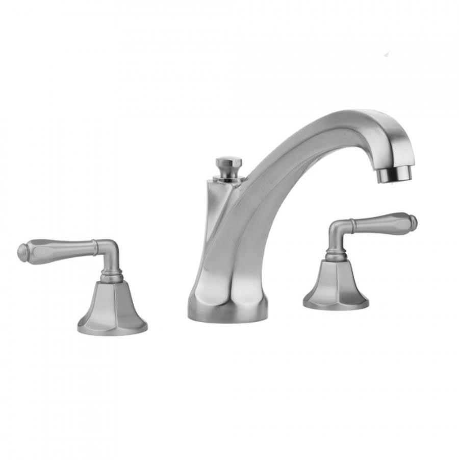 Jaclo - Astor Roman Tub Set with High Spout and Smooth Lever Handles - Satin Cooper