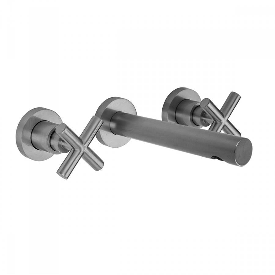 Jaclo - Woodrow Wall Faucet with Cross Handles TRIM - White