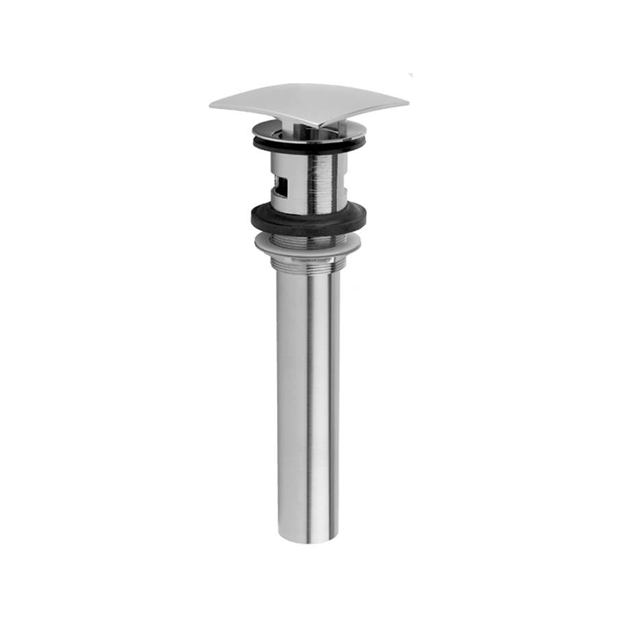 Jaclo - Stationary Square Lavatory Drain with Overflow - Satin Cooper