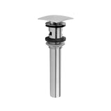 Jaclo - Stationary Square Lavatory Drain with Overflow - Satin Cooper