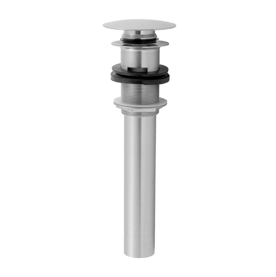 Jaclo - Finger Touch Round Lavatory Drain with Overflow - Satin Cooper