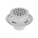 Jaclo - 2'' or 3'' PVC Complete Round Shower Drain - Satin Cooper