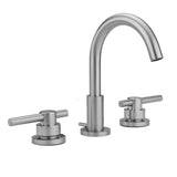 Jaclo - Uptown Contempo Faucet with Round Escutcheons & Peg Lever Handles - 0.5 GPM - Satin Cooper