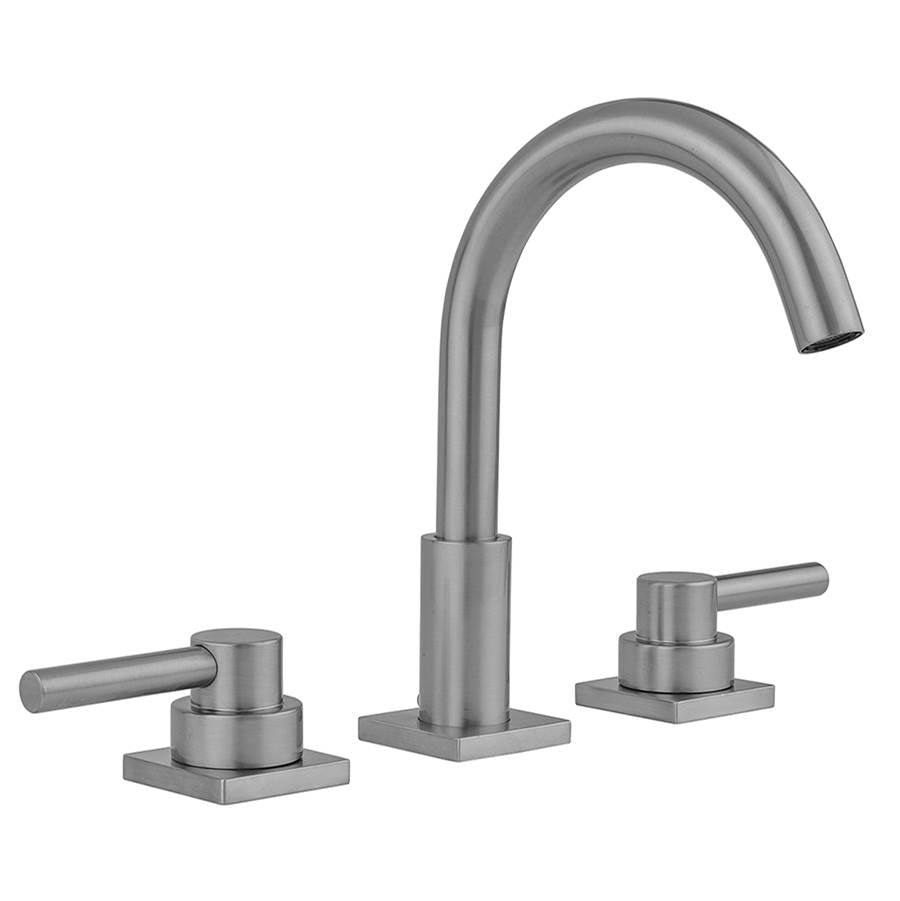 Jaclo - Uptown Contempo Faucet with Square Escutcheons & Low Lever Handles - Satin Cooper