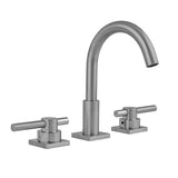 Jaclo - Uptown Contempo Faucet with Square Escutcheons & Low Peg Lever Handles - Satin Cooper