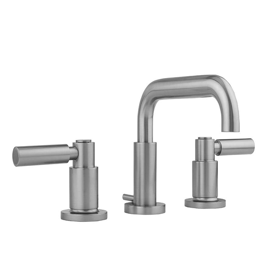 Jaclo - Downtown  Contempo Faucet with Round Escutcheons & High Lever Handles - Satin Cooper