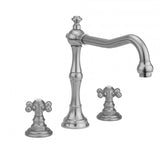 Jaclo - Roaring 20's Roman Tub Set with Ball Cross Handles - Satin Cooper
