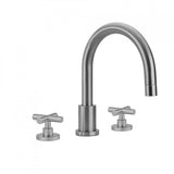 Jaclo - Contempo Roman Tub Set with Hub Base Cross Handles - White