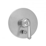 Jaclo - Round Plate With Hex Lever Trim For Pressure Balance Valve With Built-in Diverter (J-DIV-PBV) - Satin Cooper