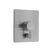 Jaclo - Rectangle Plate With Round Contempo Lever Trim For Pressure Balance Cycling Valve With Built-in Diverter (J-DIV-CSV) - Satin Cooper