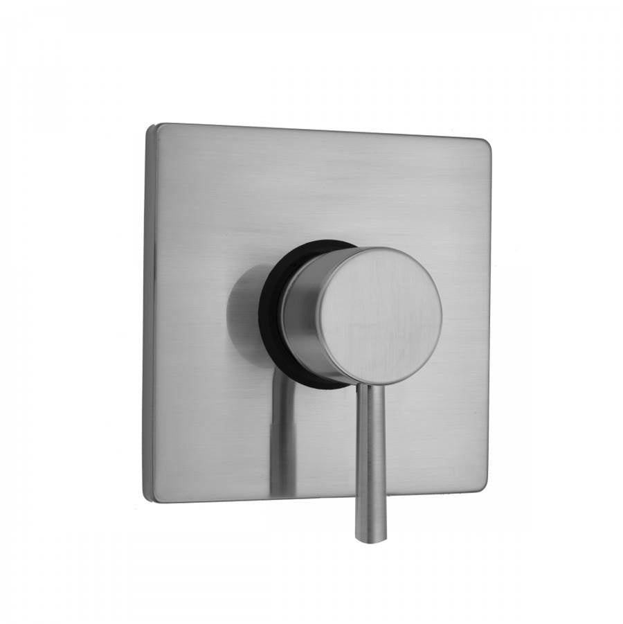 Jaclo - Square Plate With Round Contempo Lever Trim For Pressure Balance Valve (J-PBV) - White