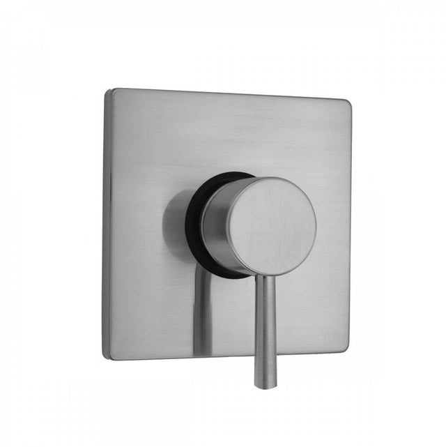 Jaclo - Square Plate With Round Contempo Lever Trim For Pressure Balance Valve (J-PBV) - White