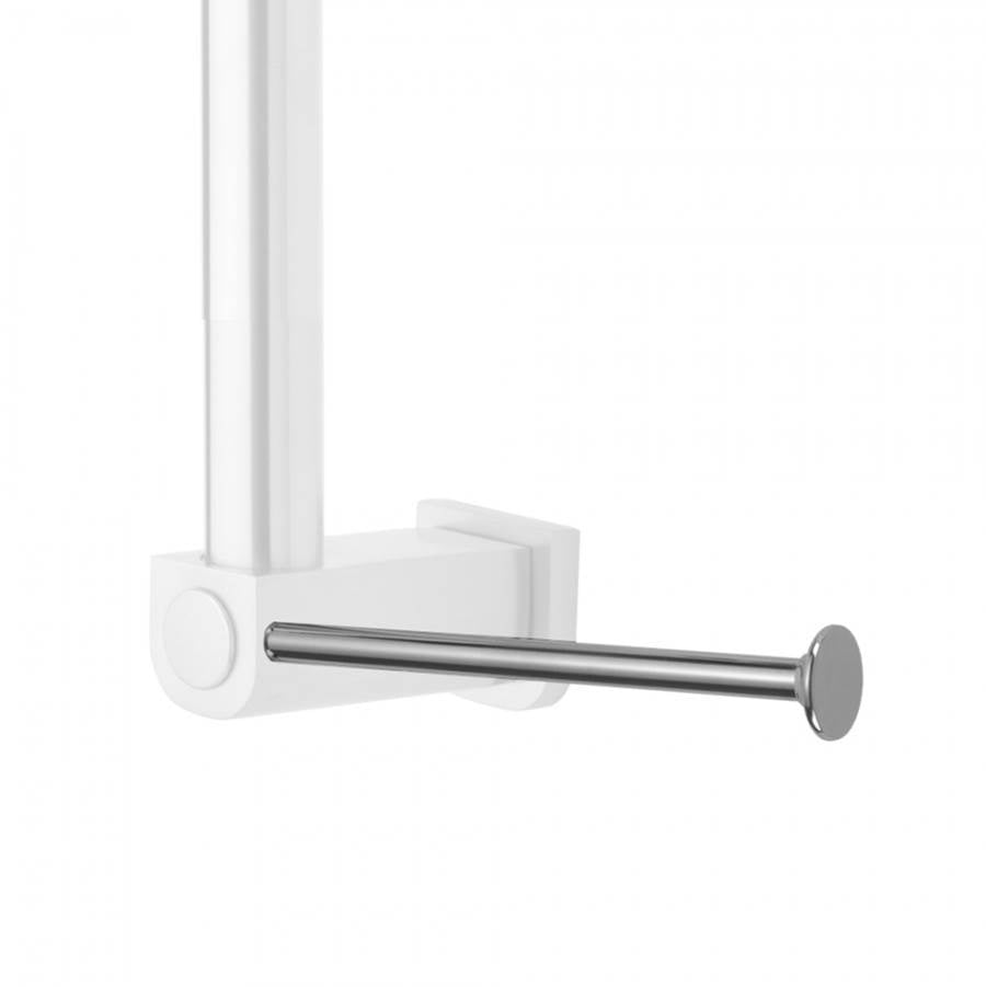 Jaclo - Vertical Right Contemporary Grab Bar Toilet Paper or Wash Cloth Holder - Satin Cooper