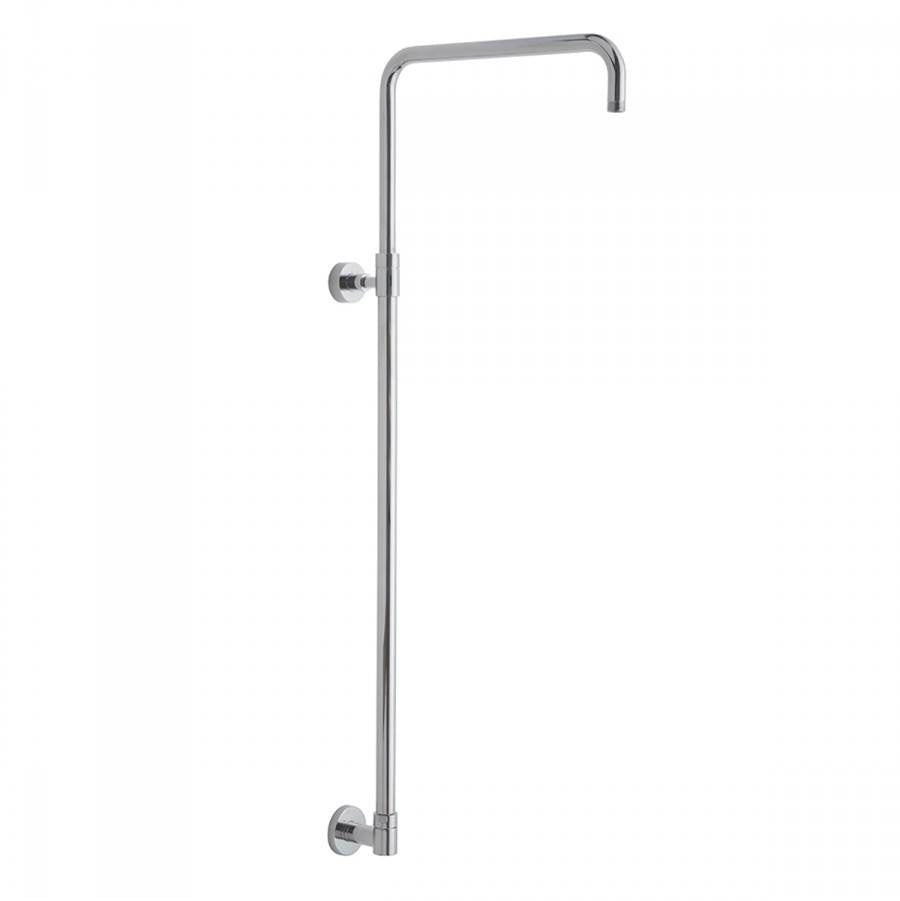 Jaclo - Subway Line 90Â° Exposed Pipe Shower Rail- No Slider No Diverter - White
