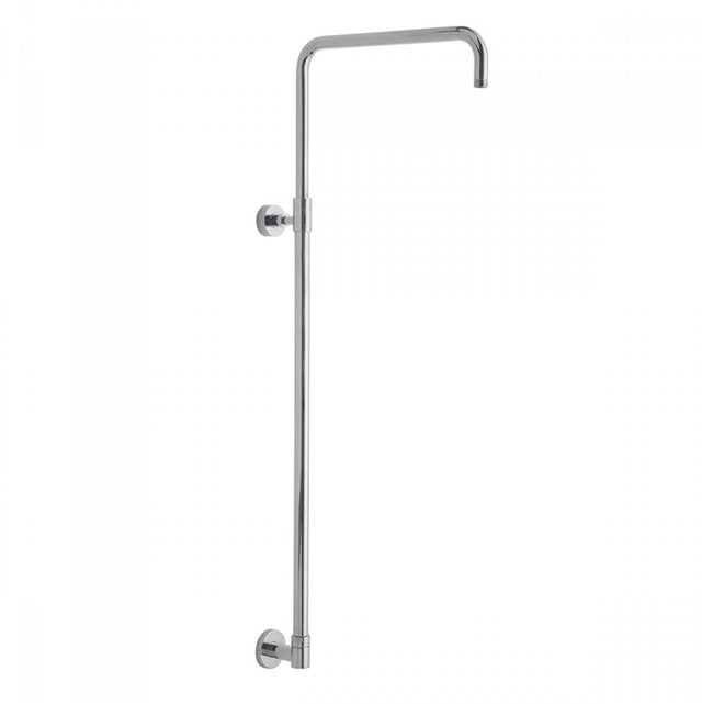Jaclo - Subway Line 90Â° Exposed Pipe Shower Rail- No Slider No Diverter - White