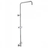 Jaclo - Subway Line 90Â° Exposed Pipe with Handheld Slider & Diverter - Vintage Bronze