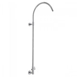 Jaclo - Subway Line Hoop Exposed Pipe with Diverter- No Slider - White