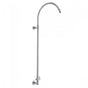 Jaclo - Subway Line Hoop Exposed Pipe with Diverter- No Slider - White