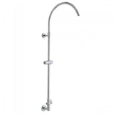 Jaclo - Subway Line Hoop Exposed Pipe with Handheld Slider & Diverter - Vintage Bronze