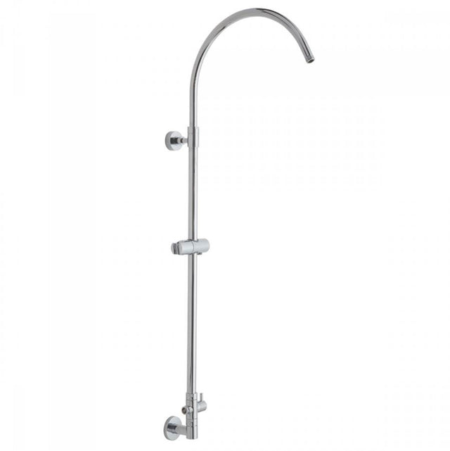 Jaclo - Subway Line Hoop Exposed Pipe with Handheld Slider & Diverter - Vintage Bronze