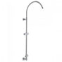 Jaclo - Subway Line Hoop Exposed Pipe with Handheld Slider & Diverter - Vintage Bronze