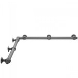 Jaclo - G60 60'' x 60'' Inside Corner Grab Bar - Satin Cooper