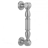 Jaclo - 16'' H21 Front Mount Shower Door Pull with Finials - Satin Cooper
