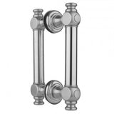 Jaclo - 12'' H60 Smooth with End Caps Back to Back Shower Door Pull - Satin Cooper