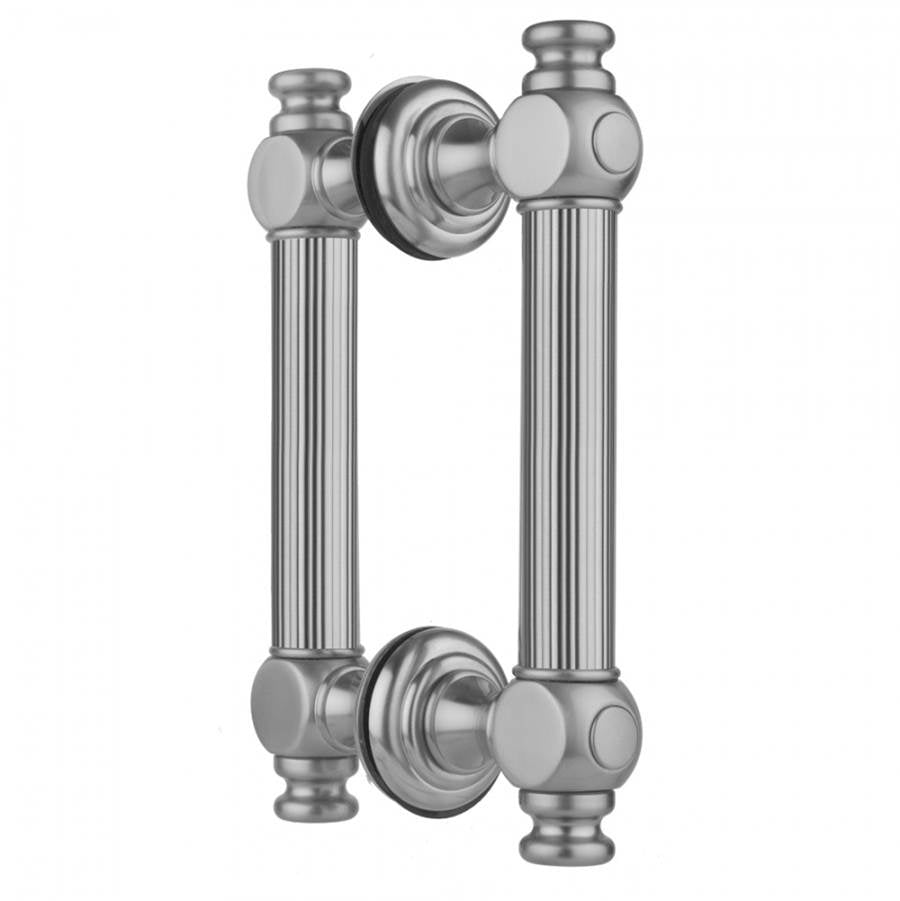 Jaclo - 32'' H61 Reeded with End Caps Back to Back Shower Door Pull - Satin Cooper