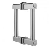 Jaclo - 16'' H80 Contempo Back to Back Shower Door Pull - Satin Cooper