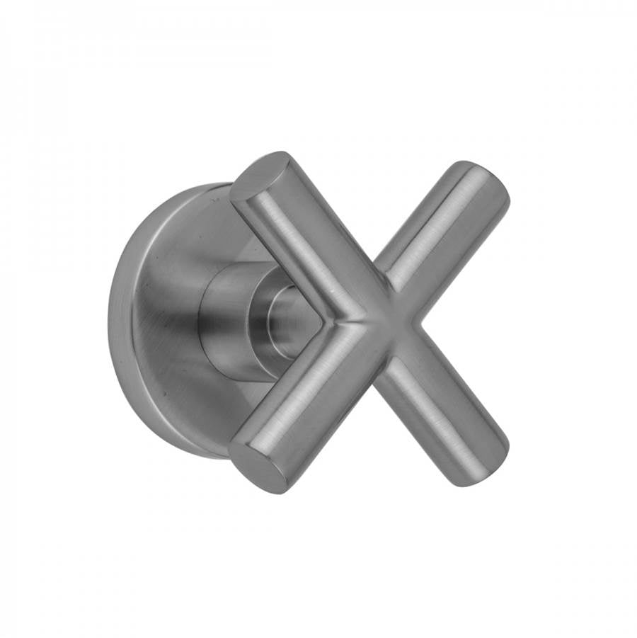 Jaclo - Contempo Hub Base Cross Handle with Round Escutcheon Trim for Exacto Volume Controls and Diverters (J-VC34 / J-VC12 / J-20682 / J-20686 / J-20688 / J-20687 / J-20689) - Satin Cooper