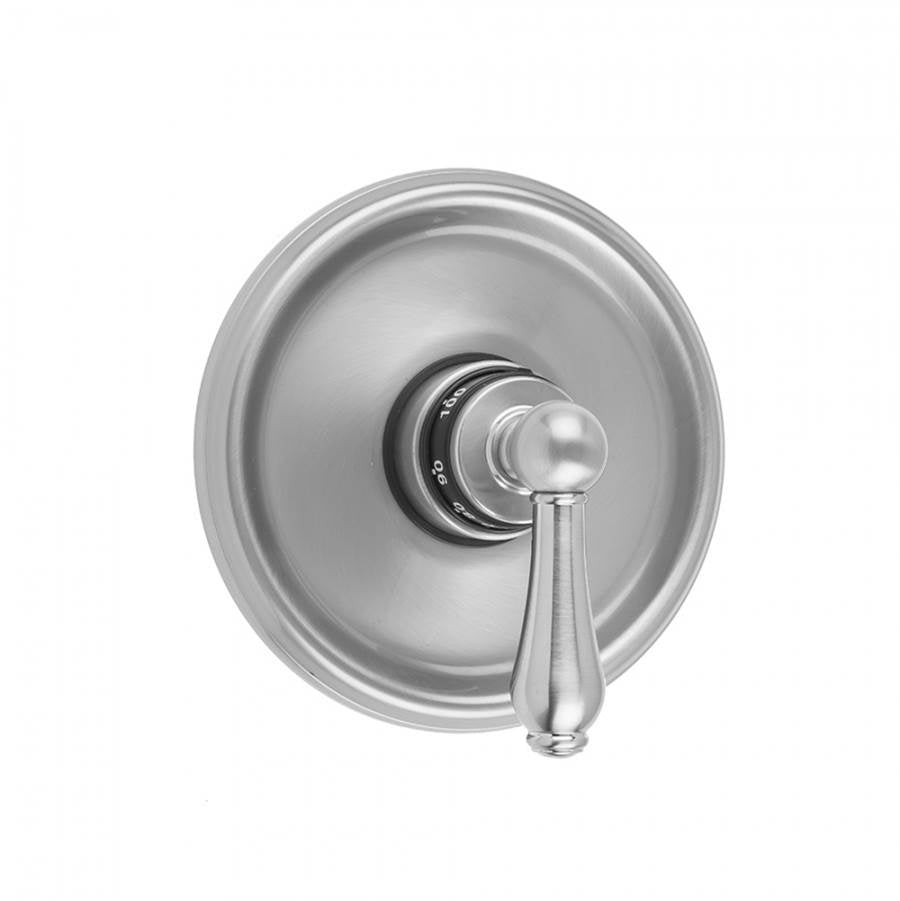Jaclo - Round Step Plate With Regency Lever Trim For Thermostatic Valves (J-TH34 & J-TH12) - Satin Cooper
