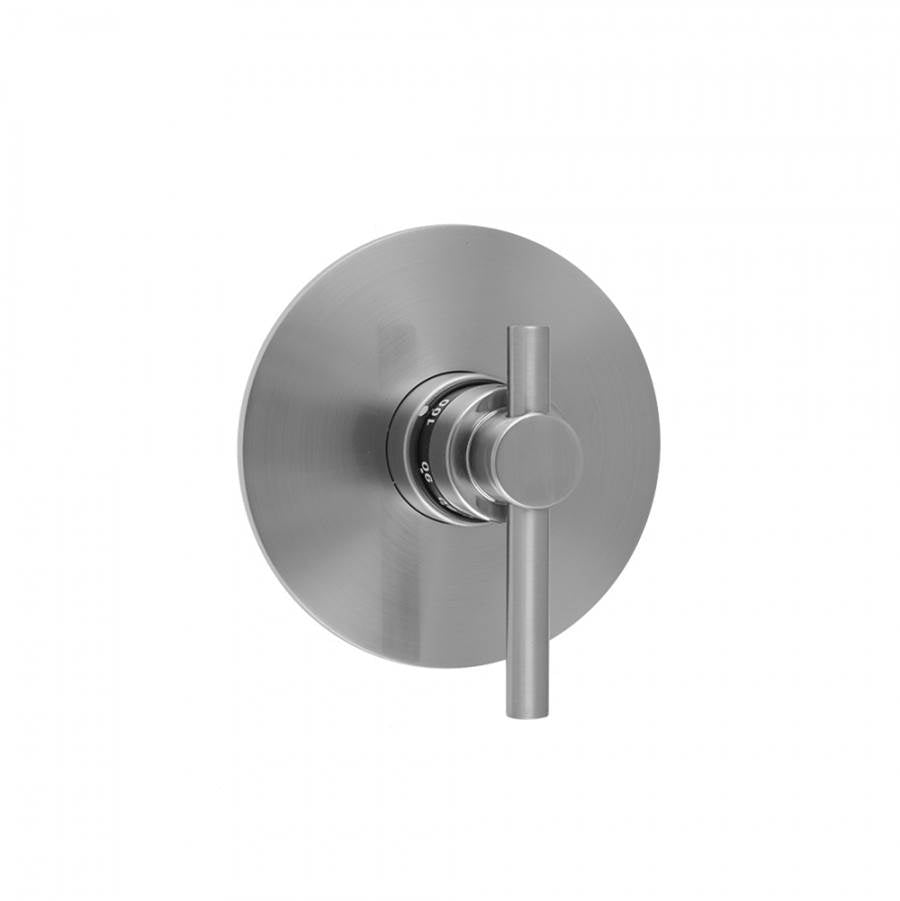 Jaclo - Round Plate with Contempo Low Peg Lever Trim for Thermostatic Valves (J-TH34 & J-TH12) - Satin Cooper