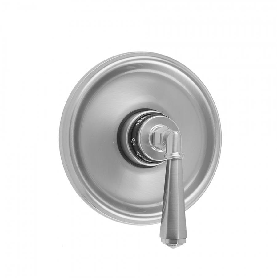 Jaclo - Round Step Plate With Hex Lever Trim For Thermostatic Valves (J-TH34 & J-TH12) - Satin Cooper