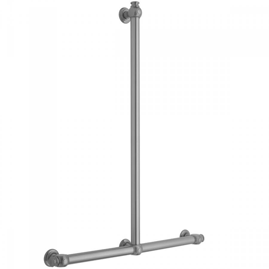 Jaclo - T60 Smooth with End Caps 32H x 24W T Grab Bar - Satin Cooper