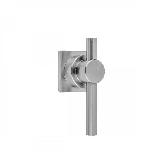 Jaclo - Contempo Peg Lever with Square Escutcheon Trim for Exacto Volume Controls and Diverters (J-VC34 / J-VC12 / J-20682 / J-20686 / J-20687 / J-20688 / J-20689) - White