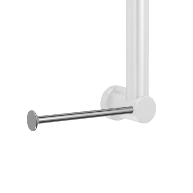 Jaclo - Vertical Left  Contemporary Toilet Paper or Wash Cloth Holder for Grab Bar - White
