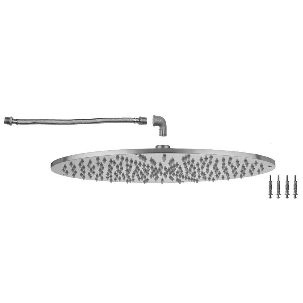 Jaclo - 16'' Round Square Flush Mount Rain Machine- 1.75 GPM - White