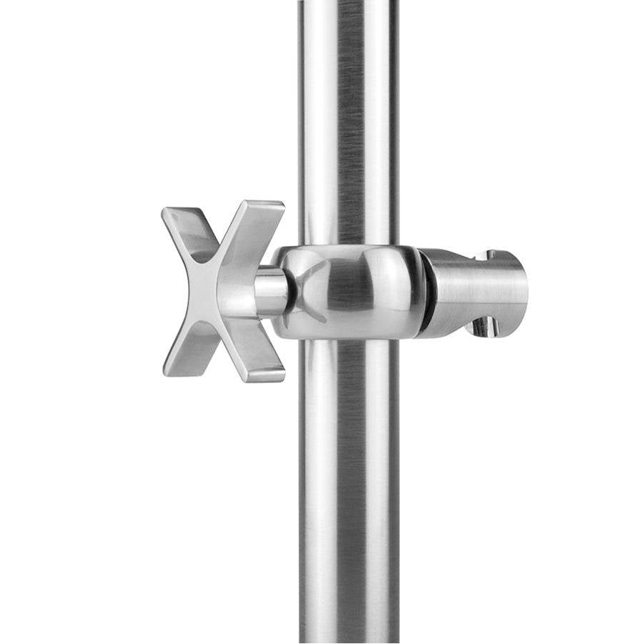 Jaclo - Lila Cross Grab Bar Handshower Slider - White