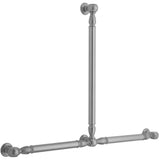 Jaclo - T20 Smooth with Finials 24H x 32W T Grab Bar - White