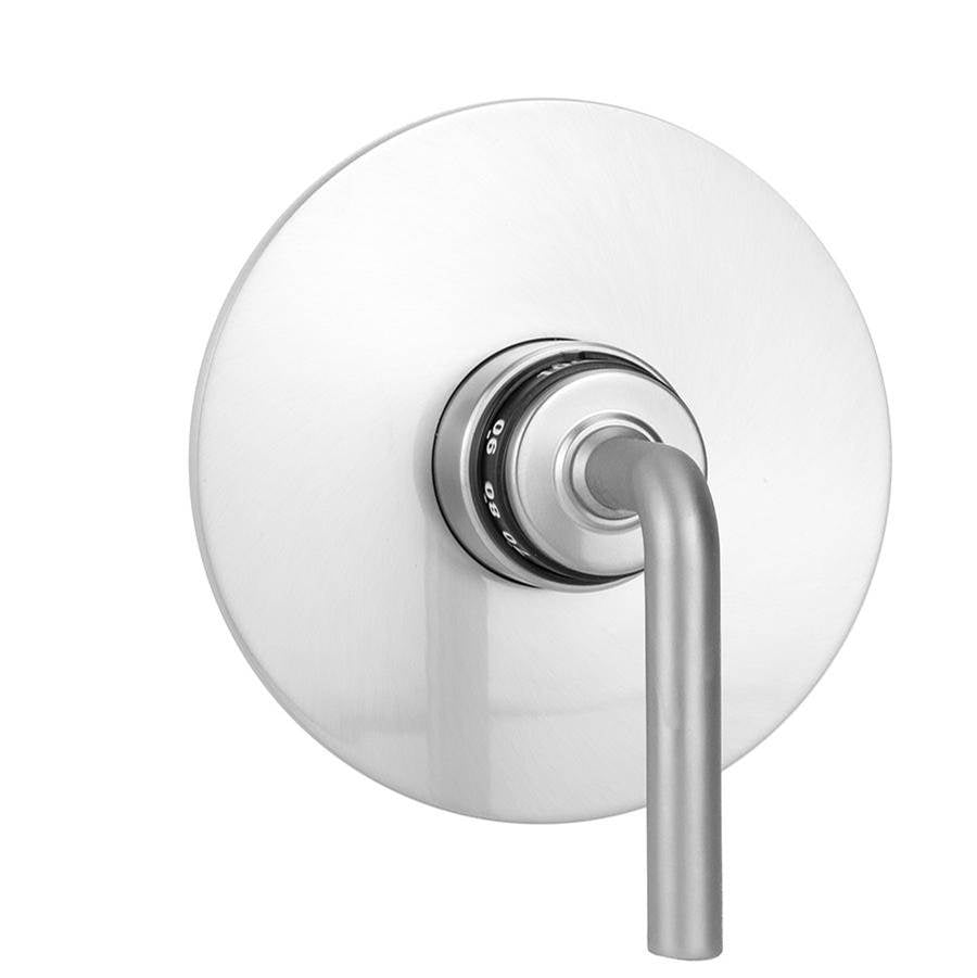 Jaclo - Round Plate With Contempo Lever Handle Trim For Thermostatic Valves (J-TH34 & J-TH12) - Red